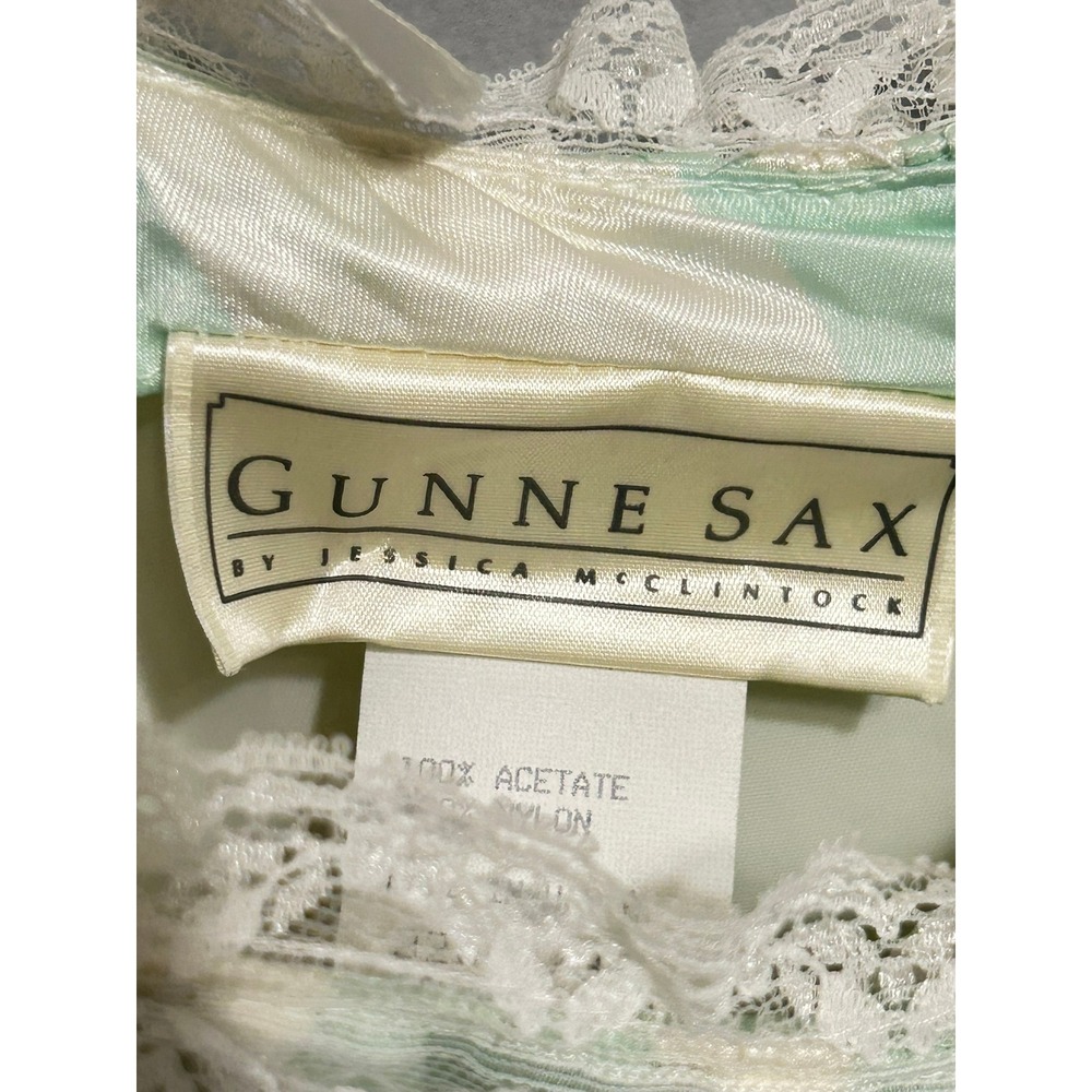 Vintage 1970 Jessica McClintock Gunne Sax Mint Strip Lace Southern Belle Gown 3 - Picture 6 of 16